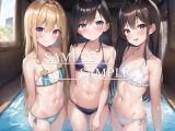 A4サイズ （高画質）ポスター オリジナル アニメ キャラ 同人 水着